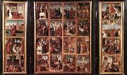 unknow artist Triptych with Scenes from the Life of Christ Spain oil painting artist